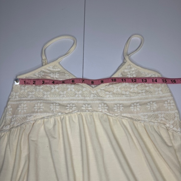POL Ivory Babydoll Lace Boho Tank Top Dress Small SMT2667 – NWOT - Picture 4 of 7